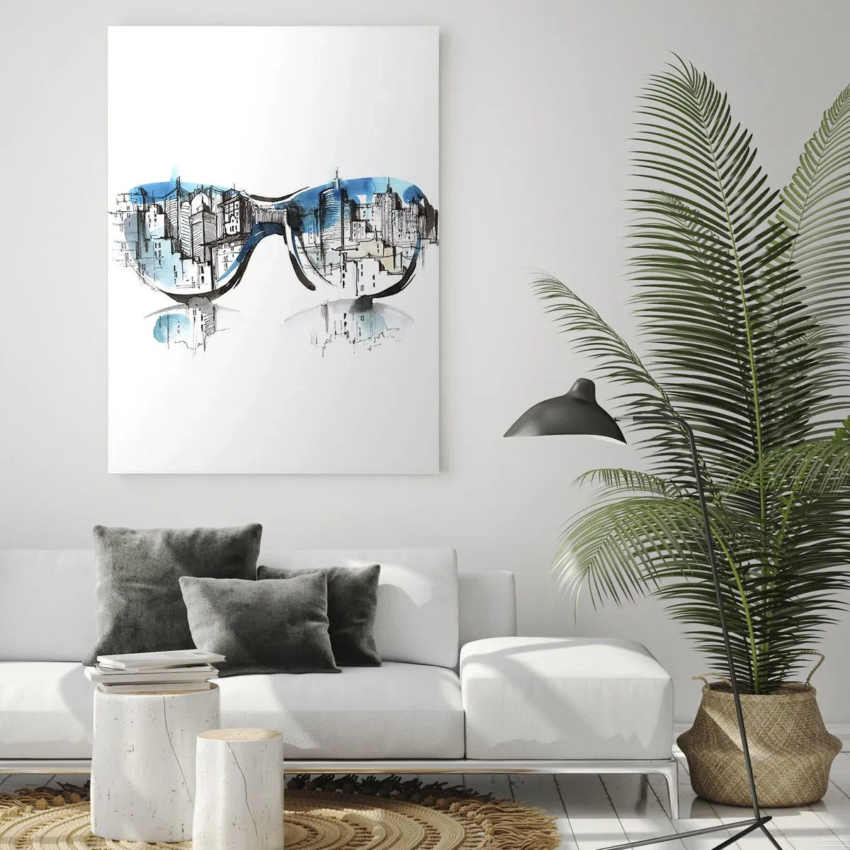 Obraz na skle - Veľkomestská elegancia - 50x70 cm