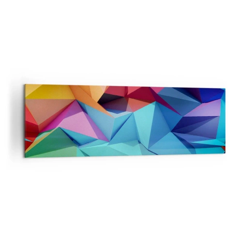 Obraz na plátne - Dúhové origami - 160x50 cm