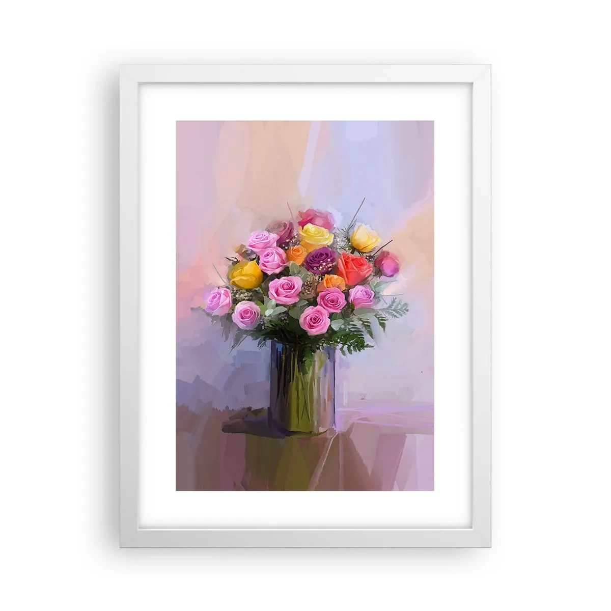 Plagát v bielom ráme - Zachytená krása - 30x40 cm