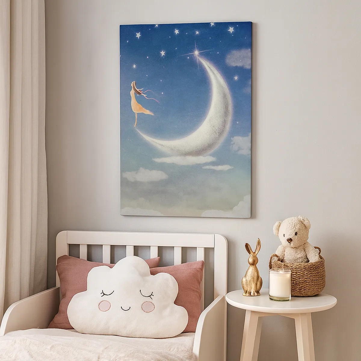 Obraz na plátne - Modrá koketa - 50x70 cm