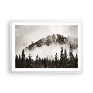 Plagát v bielom ráme - Žulový panovník - 70x50 cm