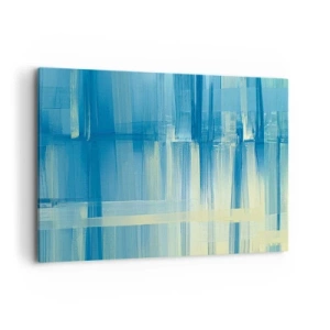 Obraz na plátne - Kompozícia v tyrkyse - 120x80 cm