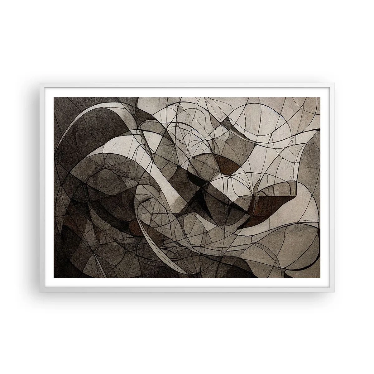 Plagát v bielom ráme - Obeh farieb Zeme - 100x70 cm