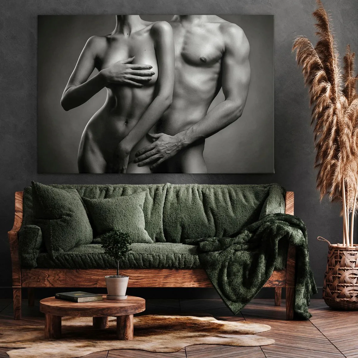 Obraz na plátne - Adam a Eva - 120x80 cm