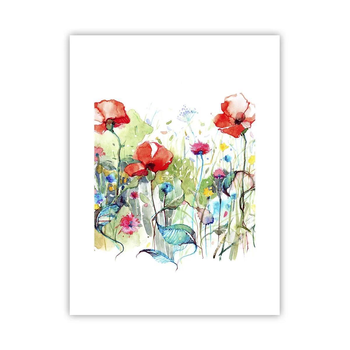 Plagát - Kvitnúca lúka v máji - 30x40 cm