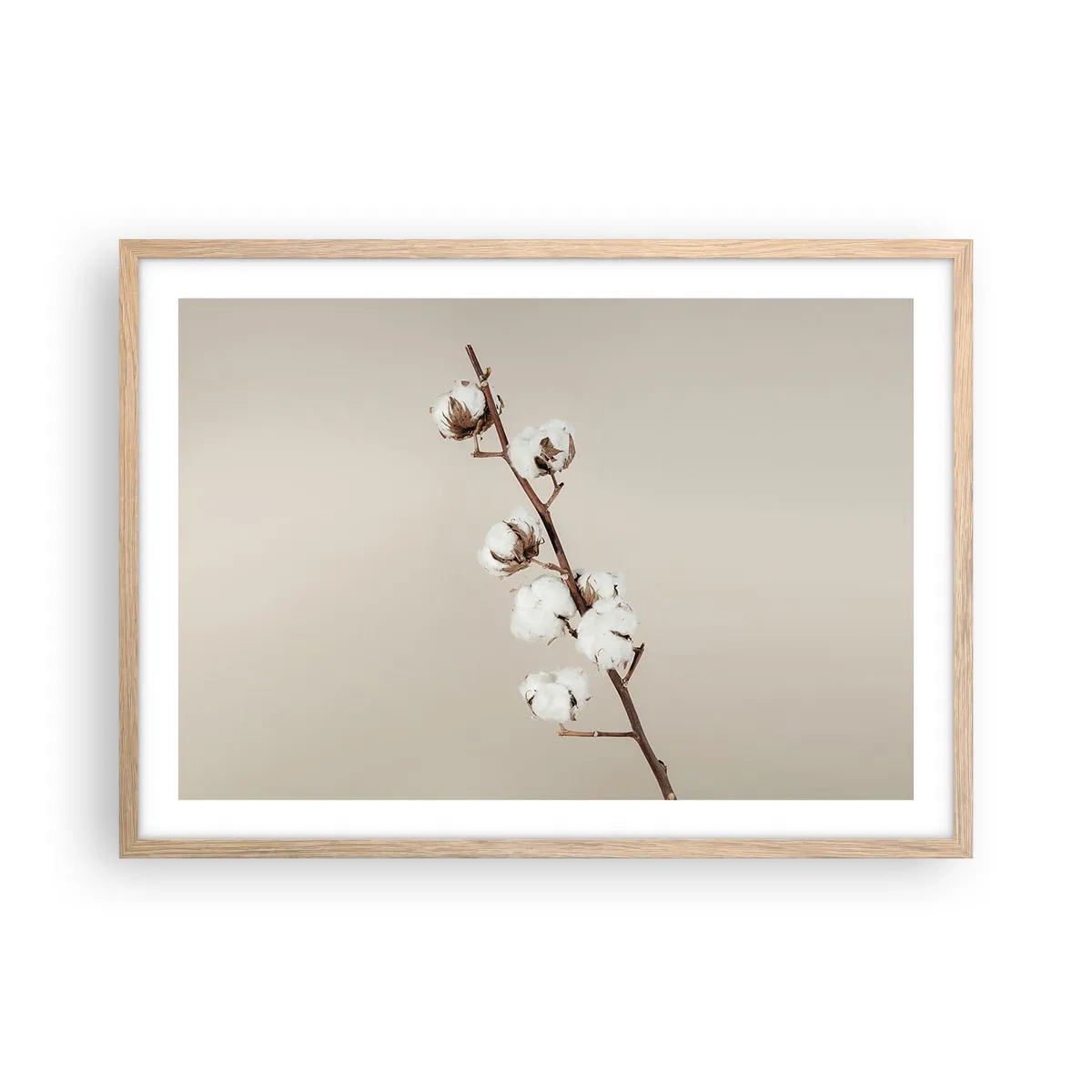 Plagát v ráme zo svetlého duba - Pri zdroji mäkkosti - 70x50 cm