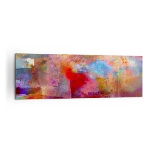 Obraz na plátne - Pozrieť sa doprostred dúhy - 160x50 cm