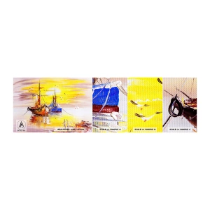 Vzorka samolepiacej fototapety Deluxe Sticker - Zaslúžený odpočinok v prístave - Rybarska lod, Rybolov, Vtáky - 100x30 cm