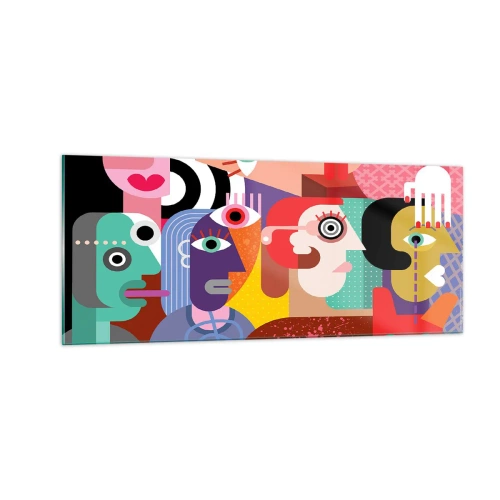 Obraz na skle - My od pána Picassa - 100x40 cm