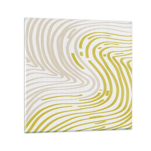 Obraz na skle - Kompozícia s miernym ohybom - 30x30 cm