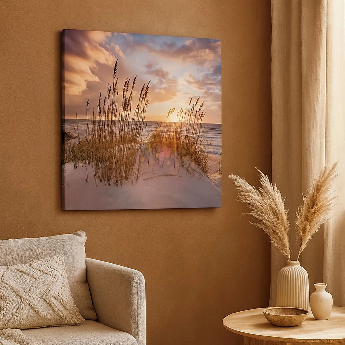 Obraz na plátne - Rozlúčka so slnkom a vetrom - 30x30 cm