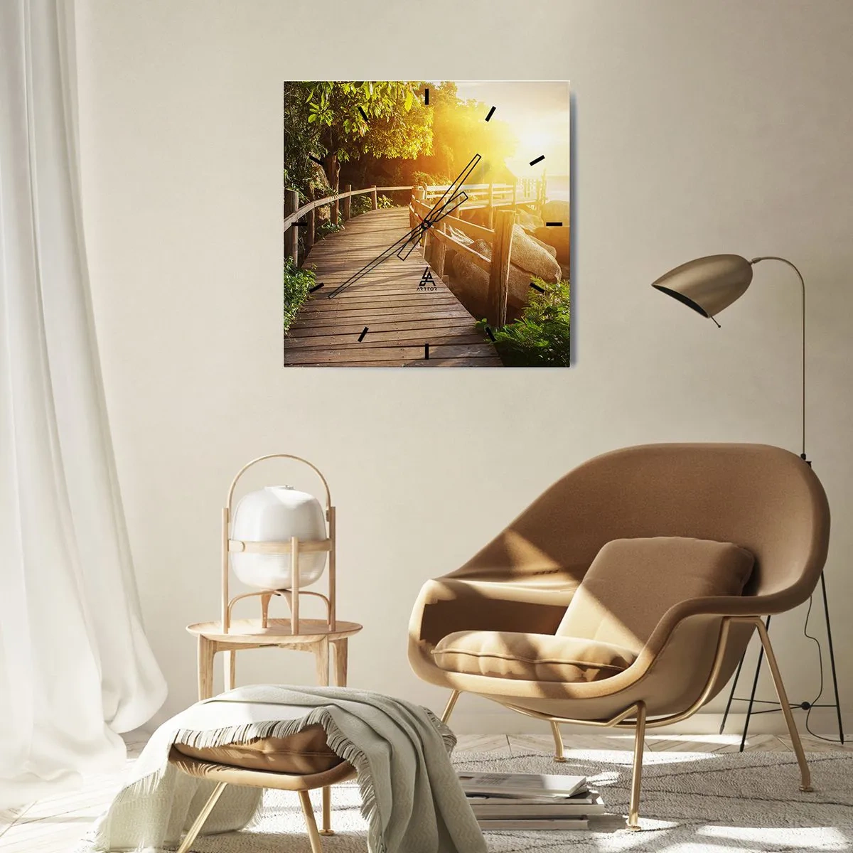 Nástenné hodiny - Ďalšia zákruta, ďalšie zázraky - 40x40 cm