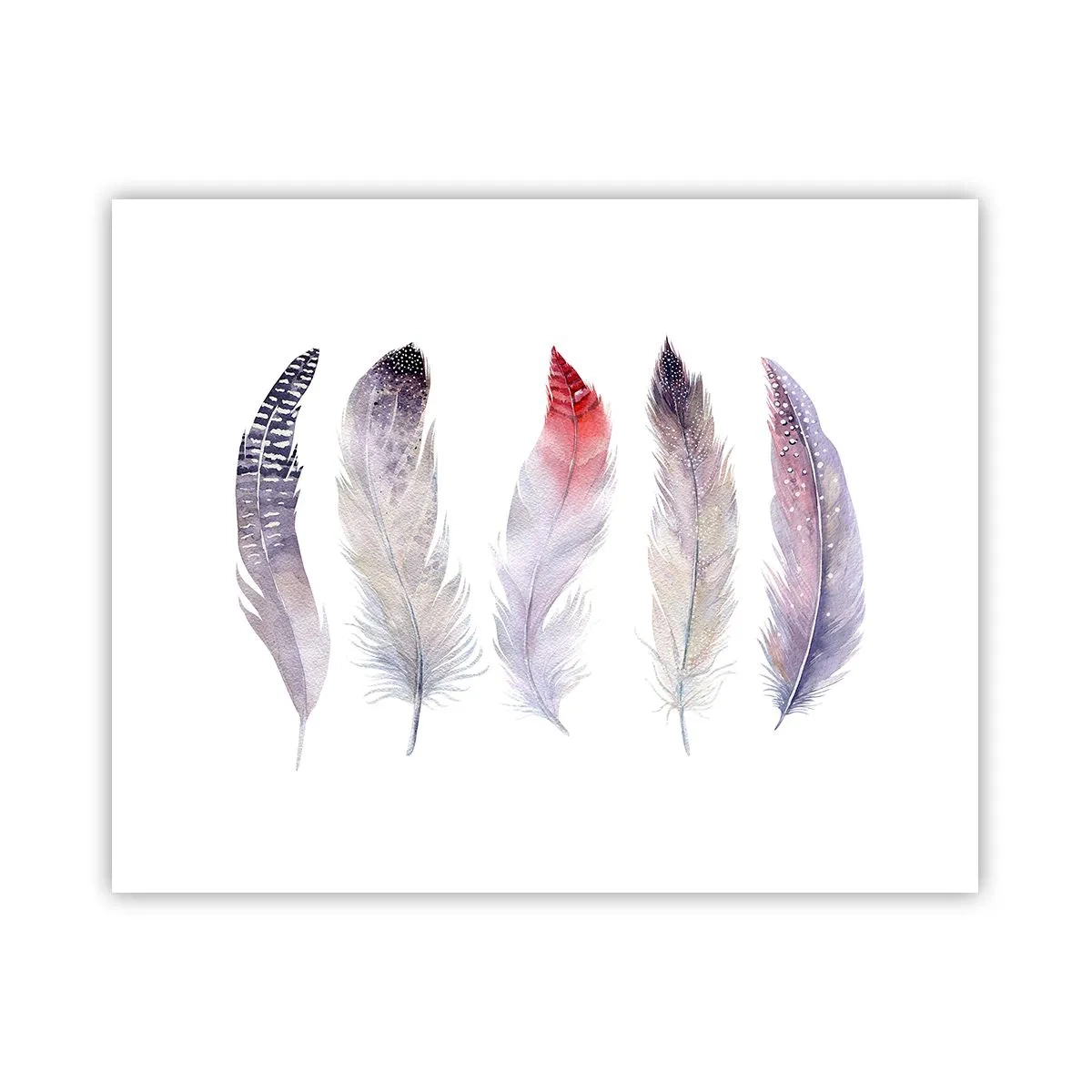 Plagát - Jemné ako rôznofarebná hmla - 50x40 cm