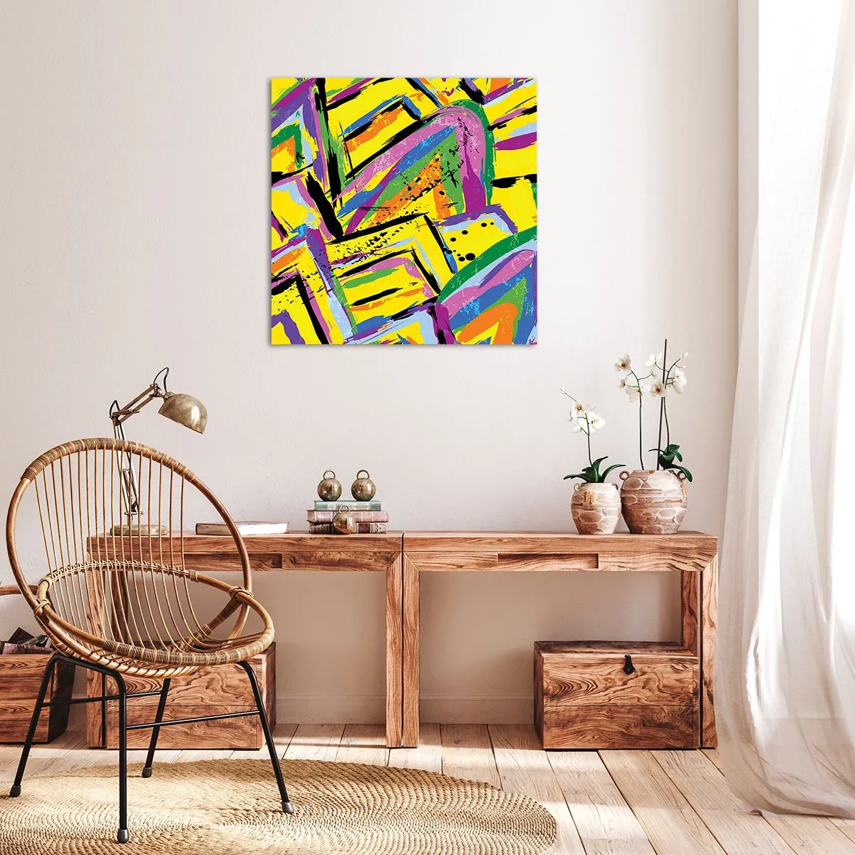 Obraz na plátne - Až kričí radosťou - 60x60 cm