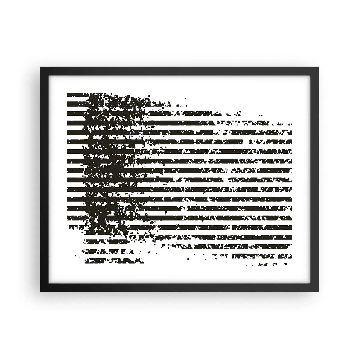 Plagát v čiernom ráme - Rytmus a šum - 50x40 cm