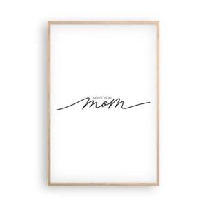 Plagát v ráme zo svetlého duba - Veľké dojatie - 61x91 cm