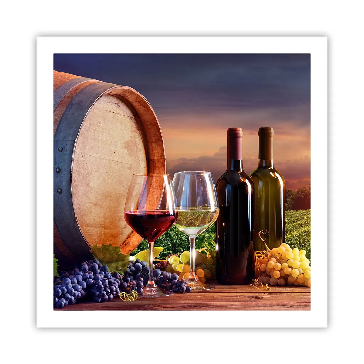 Plagát - Tu má život chuť - 60x60 cm