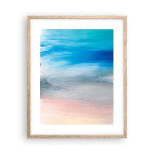 Plagát v ráme zo svetlého duba - Živly: vzduch - 40x50 cm