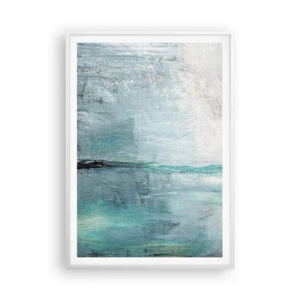 Plagát v bielom ráme - Horizontálne v modrej - 70x100 cm