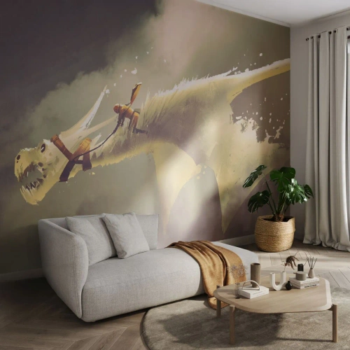 Fototapeta Standard Eco - Zachrániť svet - Abstrakcia, Fantázia, drak - 350x256 cm