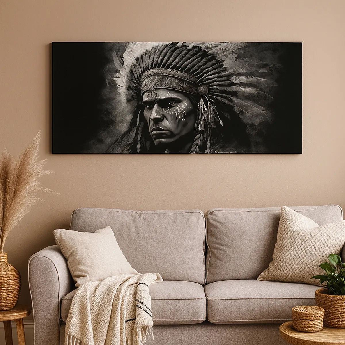 Obraz na plátne - Vodca a bojovník - 30x30 cm