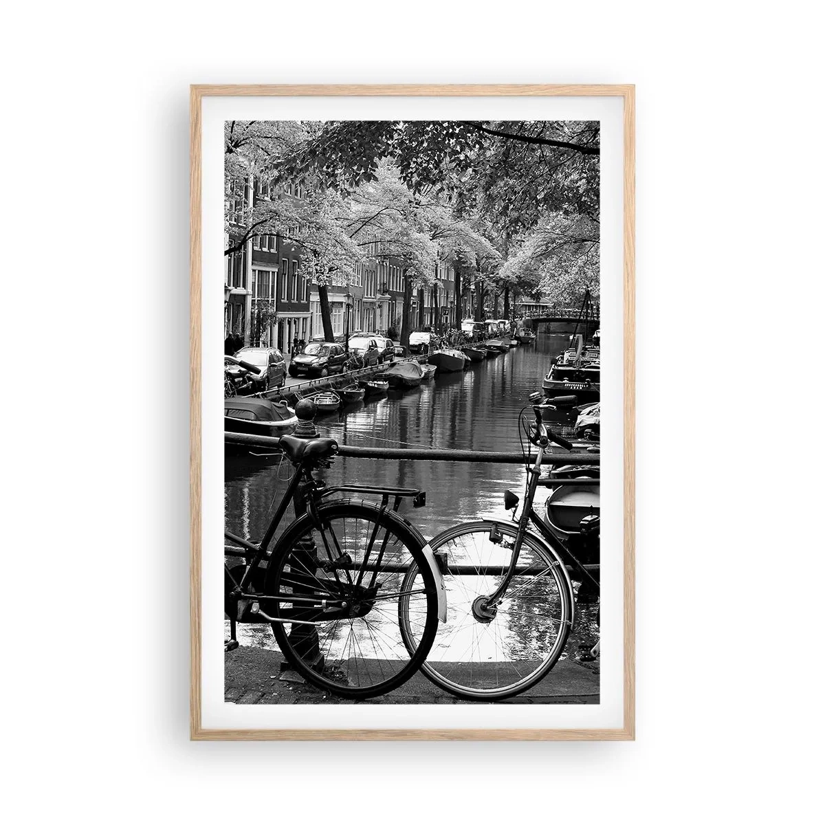 Plagát v ráme zo svetlého duba - Veľmi holandský výhľad - 61x91 cm