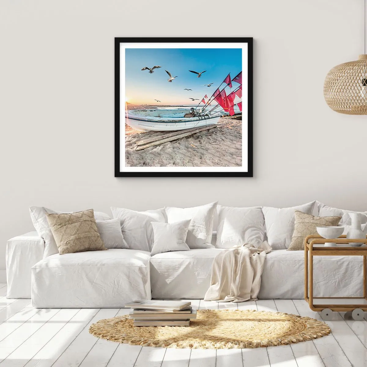 Plagát v čiernom ráme - Zaslúžená prestávka - 60x60 cm