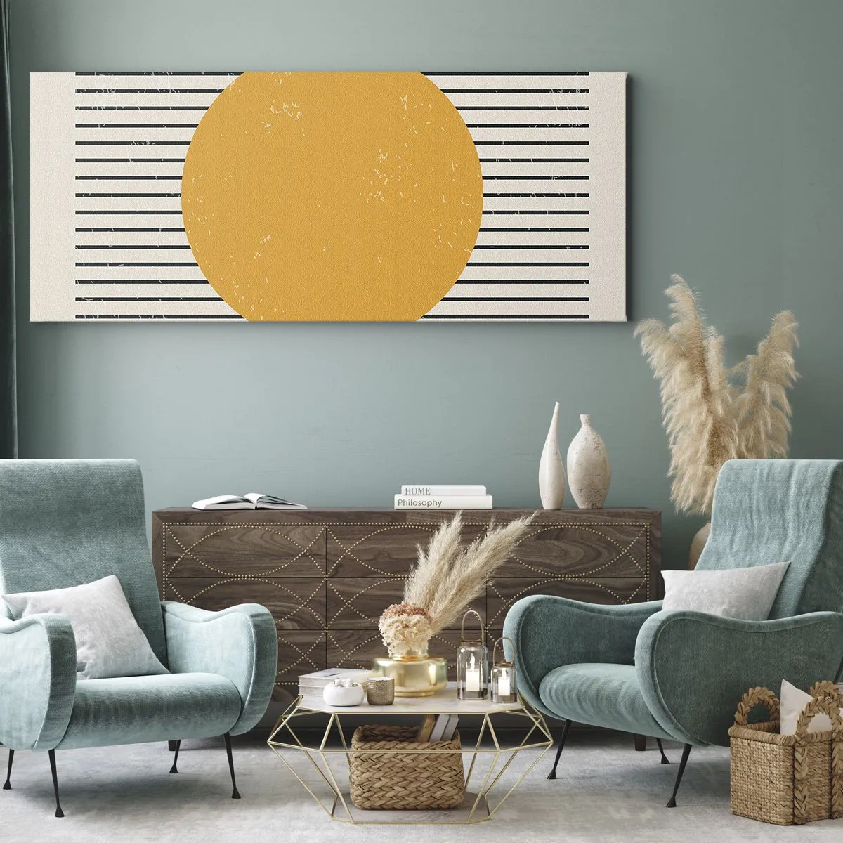 Obraz na plátne - Sila jednoduchosti - 100x40 cm