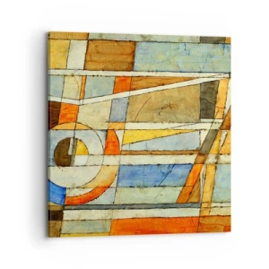 Obraz na plátne - Kubizmus na stavbe - 70x70 cm