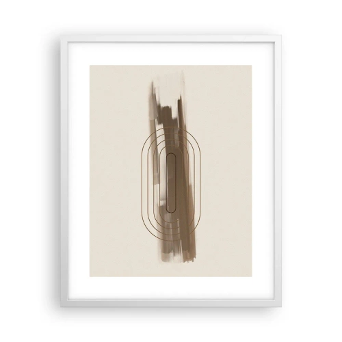 Plagát v bielom ráme - Závan šedej - 40x50 cm