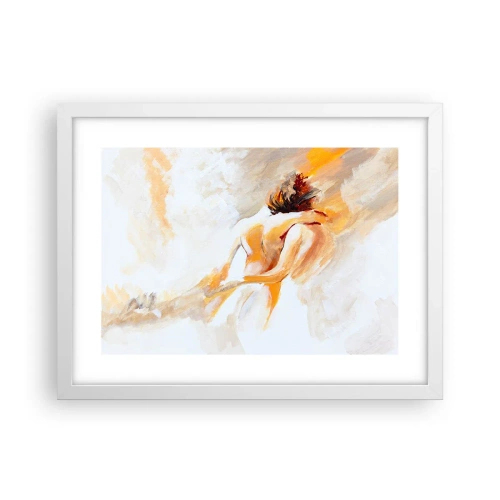 Plagát v bielom ráme - Blízkosť v nebi - 40x30 cm