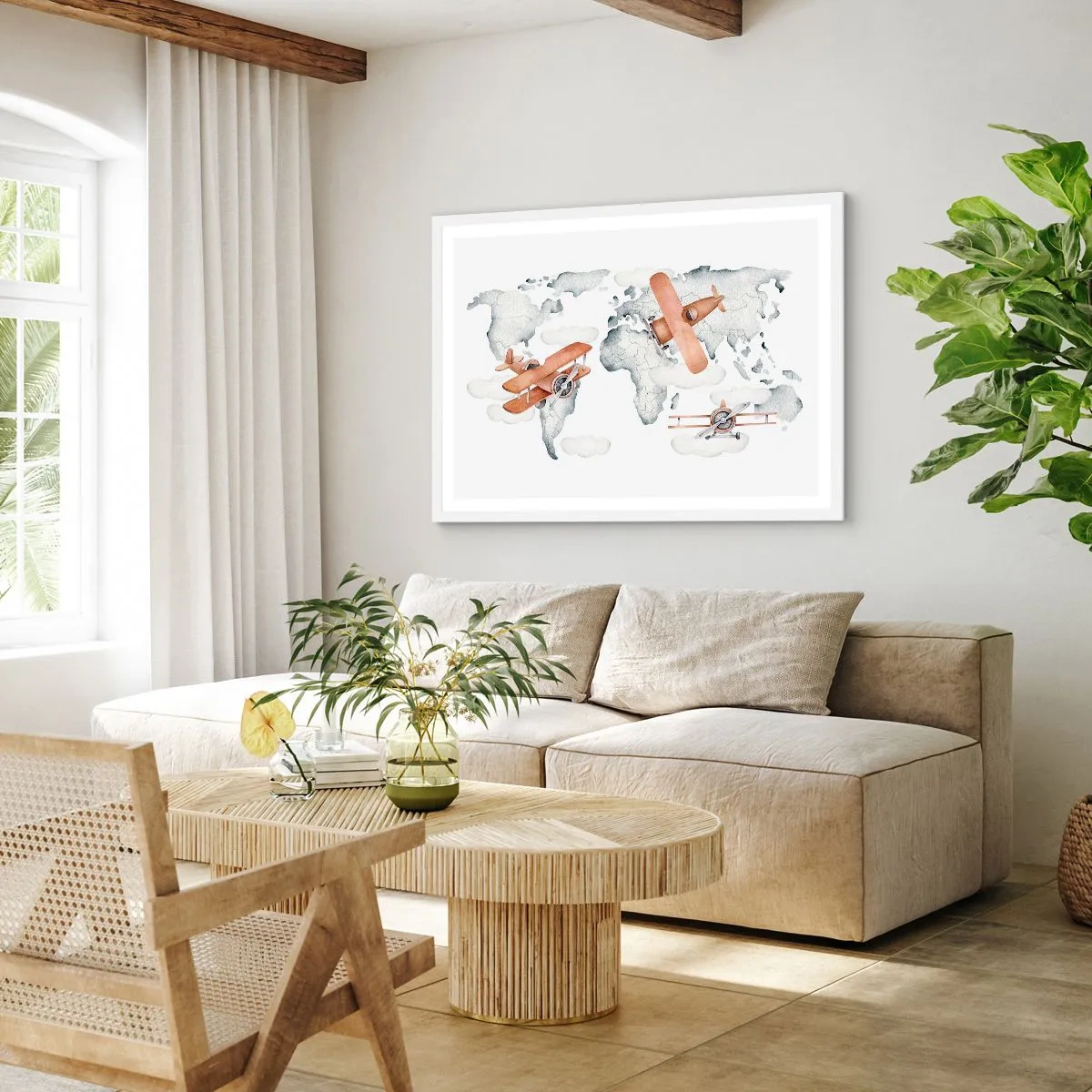 Plagát v bielom ráme - V priekopníckom duchu - 70x50 cm