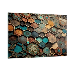 Obraz na skle - Arabské ornamenty – variácia - 120x80 cm