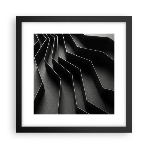 Plagát v čiernom ráme - Priestorový poriadok - 30x30 cm