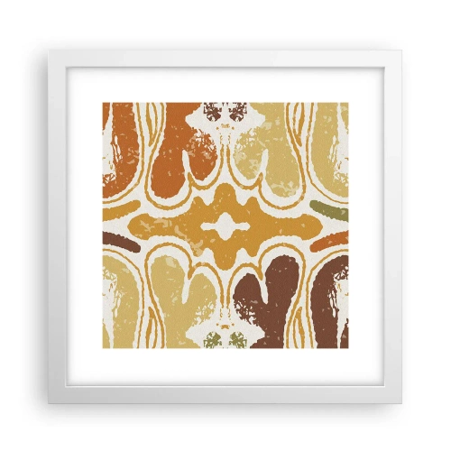 Plagát v bielom ráme - Sentimentálna abstrakcia - 30x30 cm