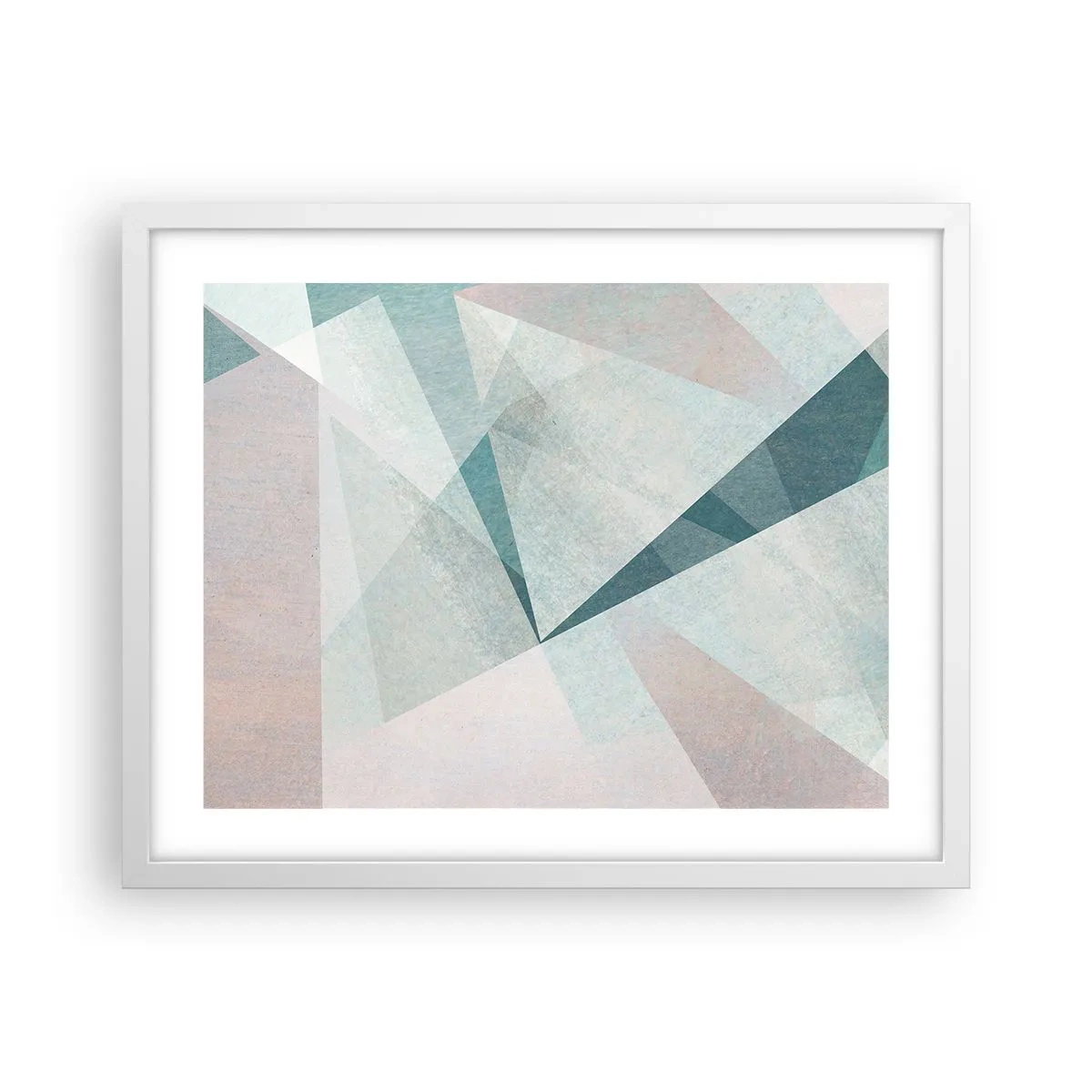 Plagát v bielom ráme - V kľude, ale dynamicky - 50x40 cm