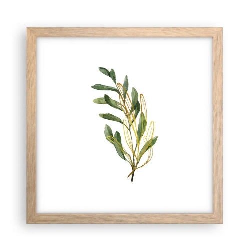 Plagát v ráme zo svetlého duba - Všetko, čo je dobré - 30x30 cm