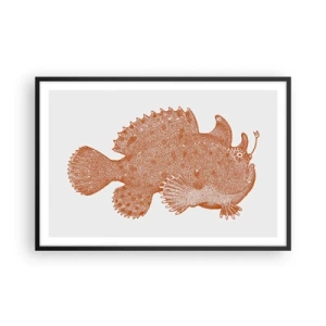 Plagát v čiernom ráme - A nakoniec ryba - 91x61 cm