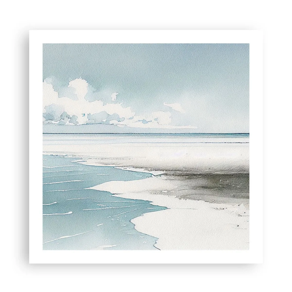 Plagát - Jemný príliv - 60x60 cm