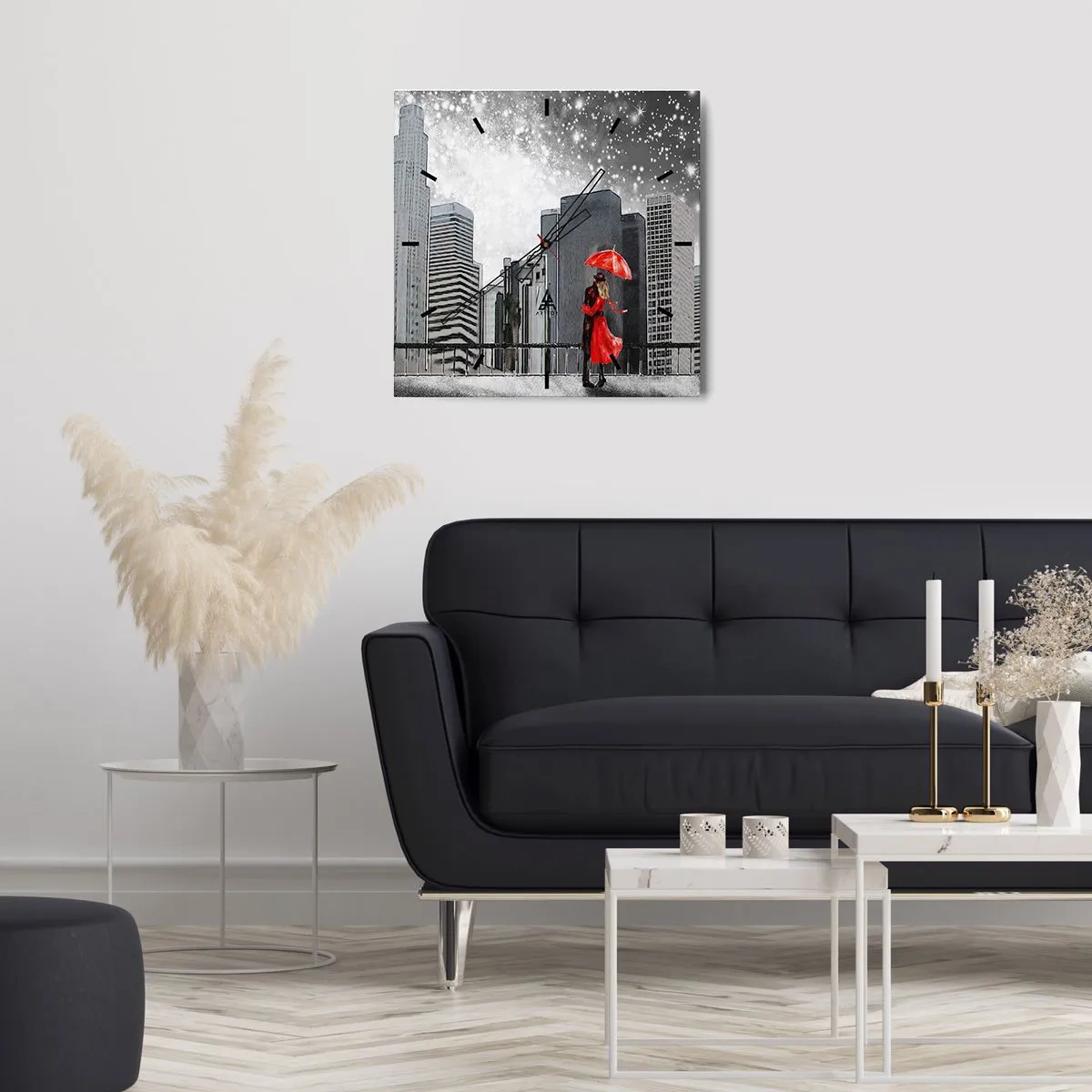 Nástenné hodiny - Človek nie je kameň - 40x40 cm