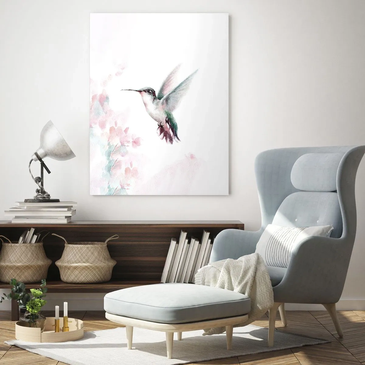 Obraz na skle - Mávanie - 70x100 cm