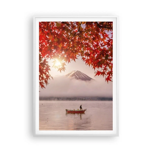Plagát v bielom ráme - V japonskom štýle - 70x100 cm