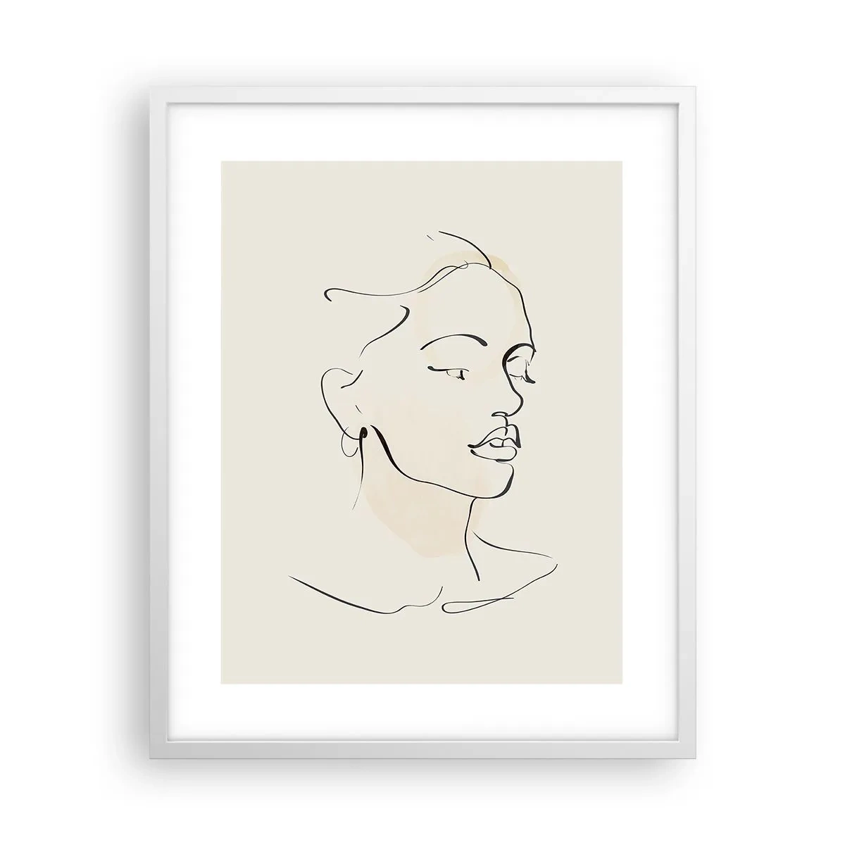 Plagát v bielom ráme - Výrazným ťahom - 40x50 cm