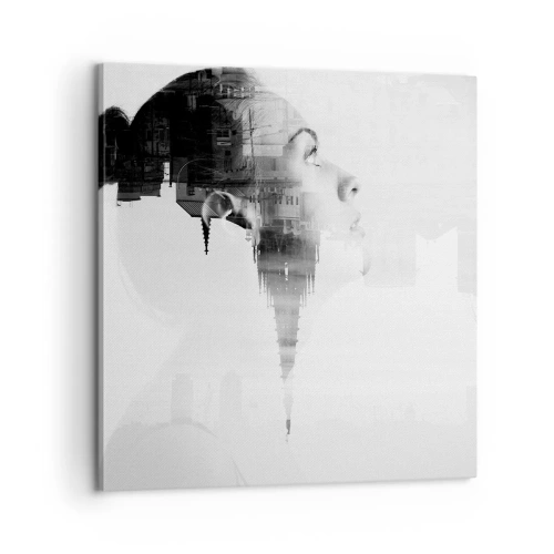 Obraz na plátne - Z oboch strán okna - 60x60 cm