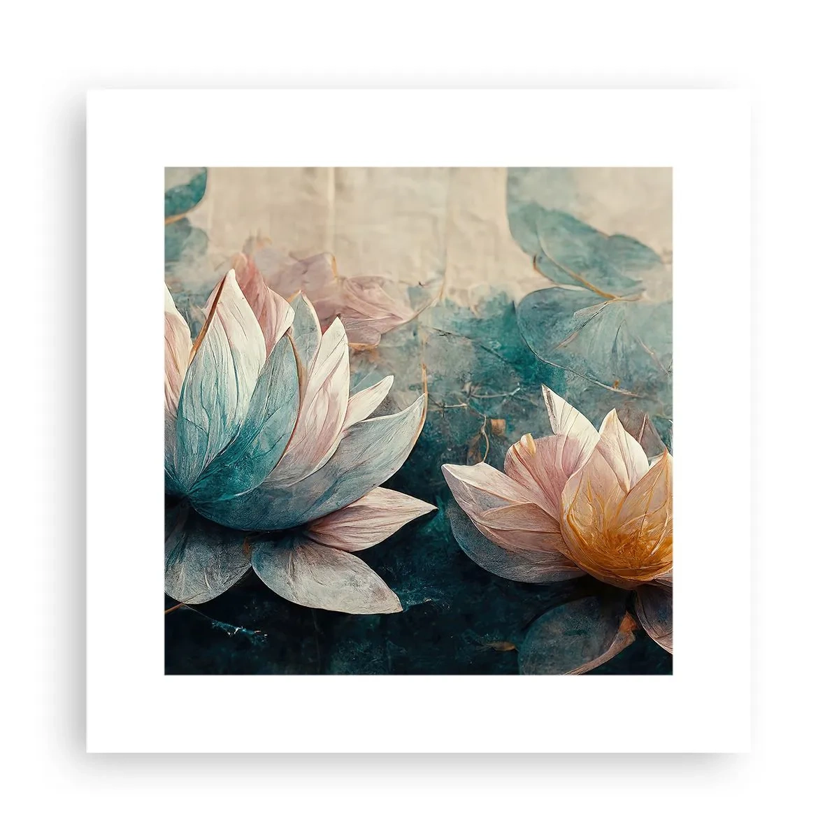 Plagát - Hviezdy a jazero - 30x30 cm