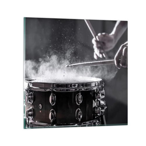 Obraz na skle - Pulz hudby - 40x40 cm