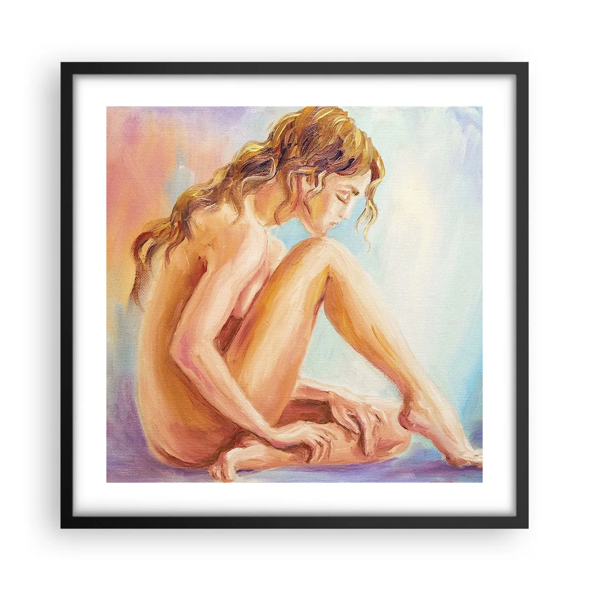 Plagát v čiernom ráme - Akt mladosti - 50x50 cm