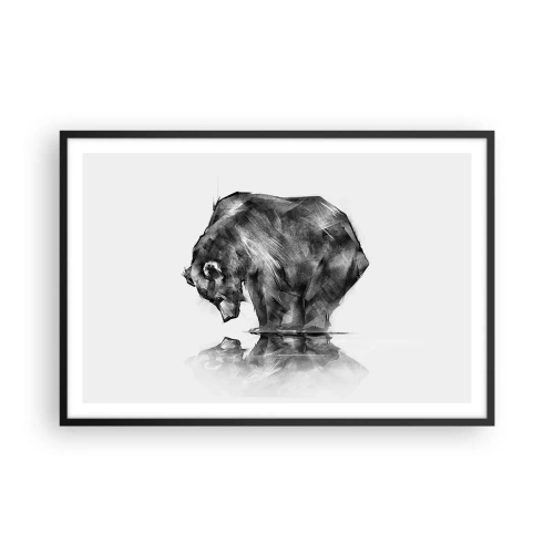 Plagát v čiernom ráme - Je príjemné sa stretnúť s niekým blízkym - 91x61 cm