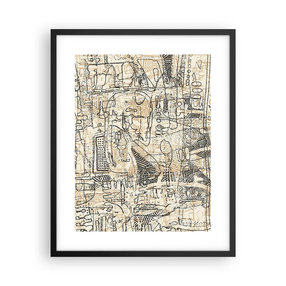 Plagát v čiernom ráme - Čaká na rozlúštenie - 40x50 cm