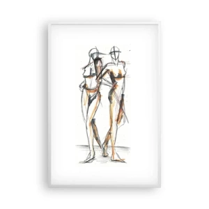Plagát v bielom ráme - Štúdia šarmu - 61x91 cm